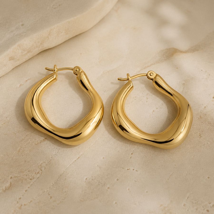 Molten Gold Hoops